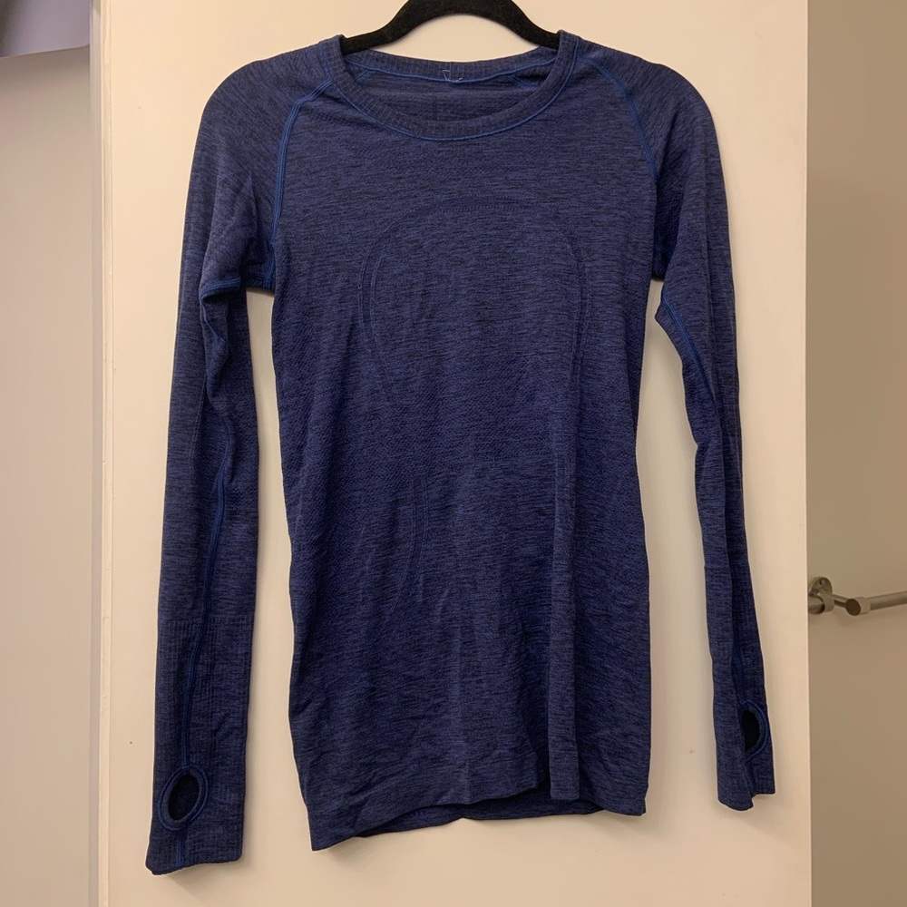 Dark Blue Lululemon tight long sleeve